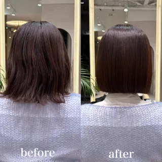 ショート 💖ボブ/縮毛矯正 顔周りレイヤー/ユイのヘアスタイル