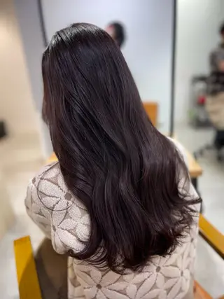 ロング カラー 髪質改善/堀江 ケアカラーtoshiのヘアスタイル