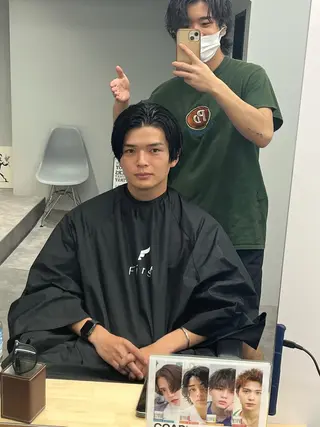 メンズ 釜谷 健二郎のヘアスタイル