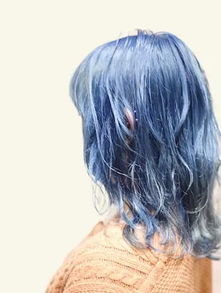 ミディアム カラー ケアブリーチ /髪質 改善/古橋圭史郎のヘアスタイル