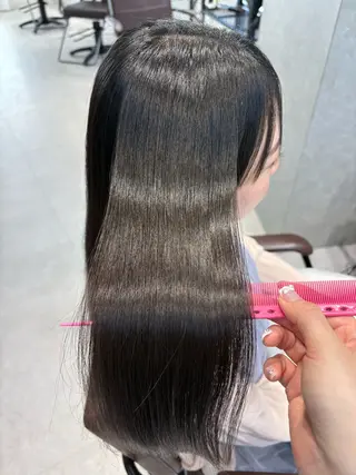 ロング ninaアイドル前髪 ×透明感🎀のヘアスタイル