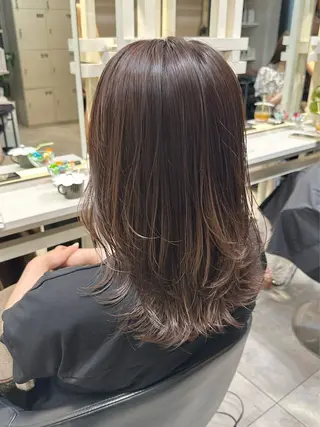 セミロング カラー 透明感カラー/ボブ /佐藤伶のヘアスタイル