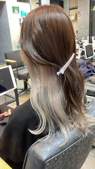 セミロング カラー メンズ韓国ヘア👹 KAJIのヘアスタイル