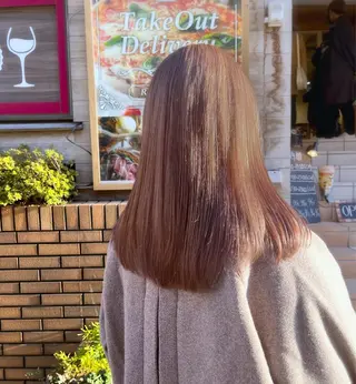 セミロング ハイトーン/レイヤー 💜Akaneのヘアスタイル