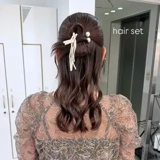 ヘアアレンジ マミ☁️ヘアセット /お呼ばれヘア/銀座のヘアスタイル