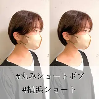 ショート カラー ショート/ボブ/ 透明感カラー/ほのかのヘアスタイル