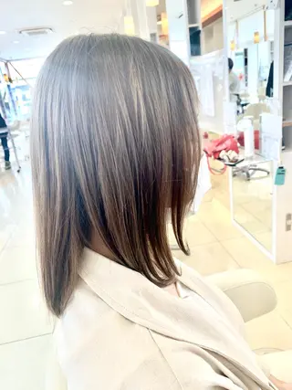 ミディアム 田中 美有のヘアスタイル