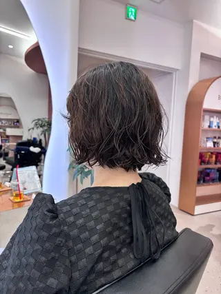 ショート パーマ ボブ 西宮北口/みなみのヘアスタイル