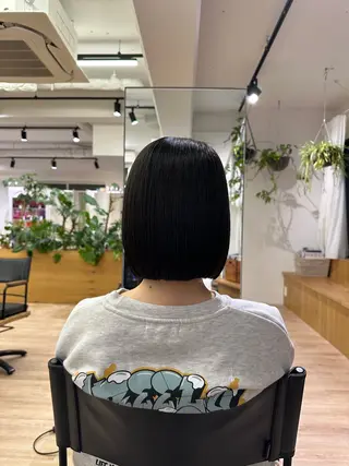 ショート 切りっぱなし/髪質 改善矯正/さやか🫧のヘアスタイル