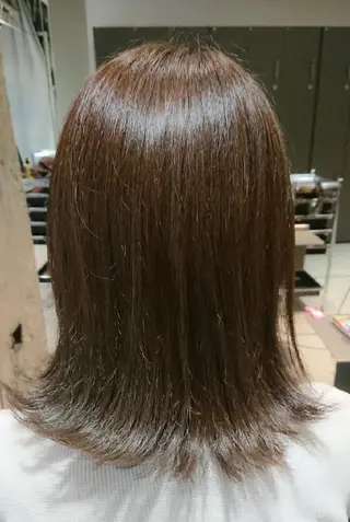 ミディアム カラー スタイリスト 川添 のヘアスタイル