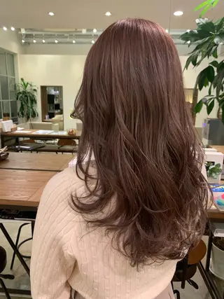 ロング カラー 【完全個室】髪質改善 暖色カラー/山崎唯奈のヘアスタイル