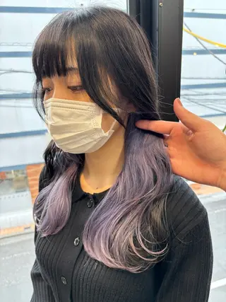 ロング カラー 小顔似合わせカット ┊︎*AYANO*のヘアスタイル