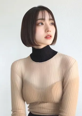ショート 40代以降の 縮毛矯正専門家のヘアスタイル