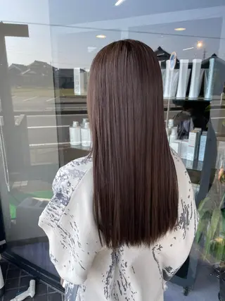ロング カラー マキノ キョウカのヘアスタイル