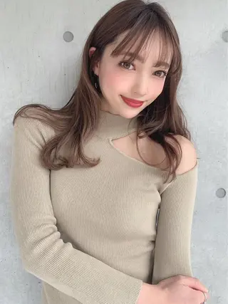 セミロング カラー 🩰透明感カラー♡ UTA🩰のヘアスタイル