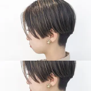 ショート カラー 嶋佐 昌大 シマサマオのヘアスタイル