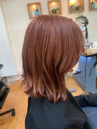 ミディアム カラー Lagom なかだのヘアスタイル