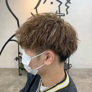 ショート カラー パーマ メンズ メンズ特化美容師/ 藤戸 椋のヘアスタイル