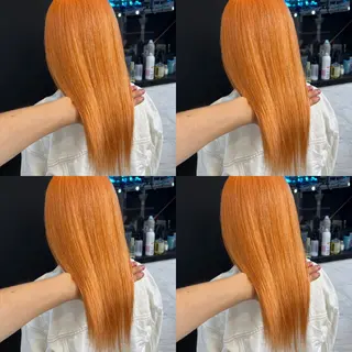セミロング カラー ✨縮毛矯正✖︎顔周り レイヤー✨ナカムラのヘアスタイル