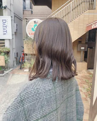 カラー ボブパーマコテ巻き風 パーマNo1深江秀平のヘアスタイル