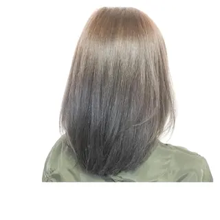 ミディアム カラー 髪質改善、縮毛矯正 店長浅野太郎のヘアスタイル