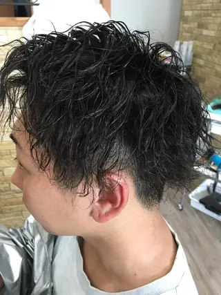 ショート パーマ hair salon el soluz所属・山岡 秀規のヘアスタイル