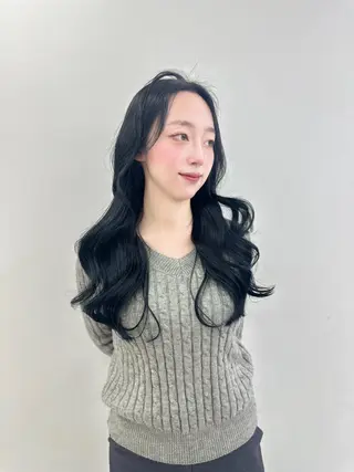 ロング カラー パーマ ヘアアレンジ メンズ キッズ ♥️韓国ヘア レイヤー♥️ゆりのヘアスタイル