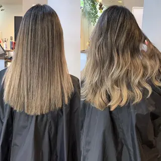 ロング カラー YUSUKE レイヤーカットカラーのヘアスタイル
