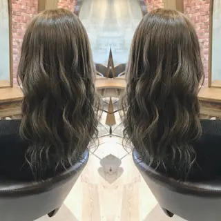 セミロング カラー 重政 和樹のヘアスタイル
