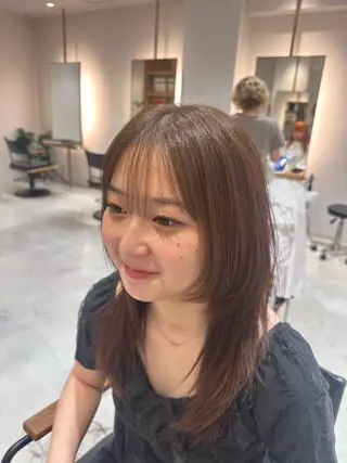 セミロング カラー 井村 晃琉のヘアスタイル