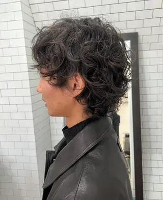 ショート 紙屋町ショート /ボブ　パーマ河内蓮のヘアスタイル