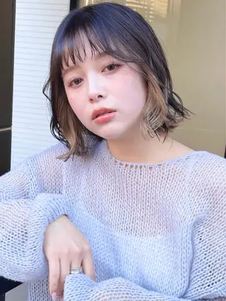 ショート ﾊｲﾄｰﾝ/ｶﾗｰ/ 用賀/稲若健太郎のヘアスタイル