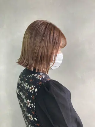 ミディアム カラー ヘアアレンジ 🫧縮毛矯正/髪質 改善🫧熊野未来のヘアスタイル