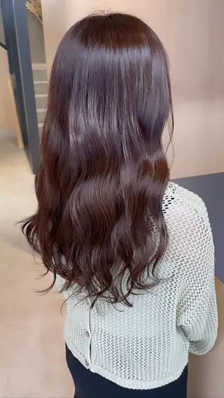 セミロング カラー 🦋うる艶透明感ヘア 今井達也のヘアスタイル