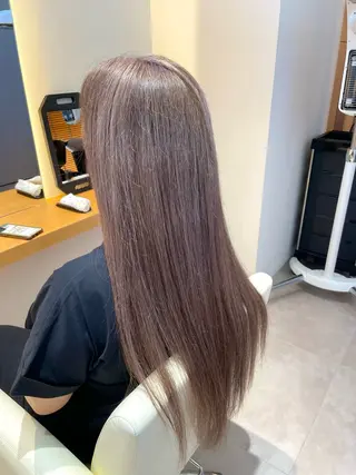 ロング カラー 脱白髪染め白髪ぼかし TERA（寺崎）のヘアスタイル