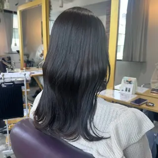ミディアム カラー Saki💛心斎橋 レイヤー/艶髪のヘアスタイル