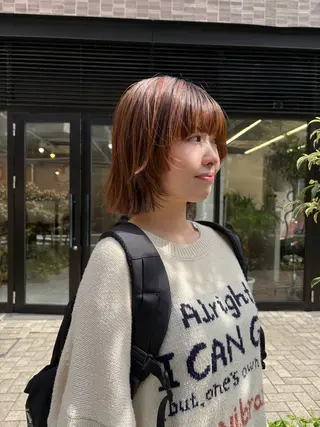 ミディアム パーマ NOUN所属・eri kinjoのヘアスタイル