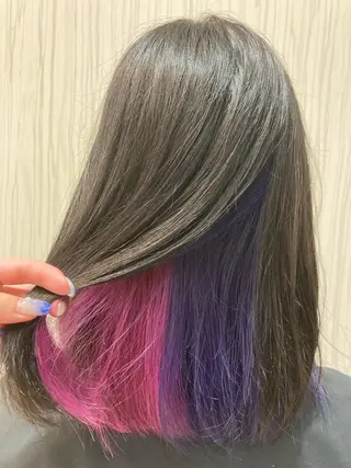 ミディアム カラー 永倉 はるかのヘアスタイル