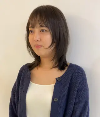 ミディアム hyuga/パーマ /ニュアンスパーマのヘアスタイル