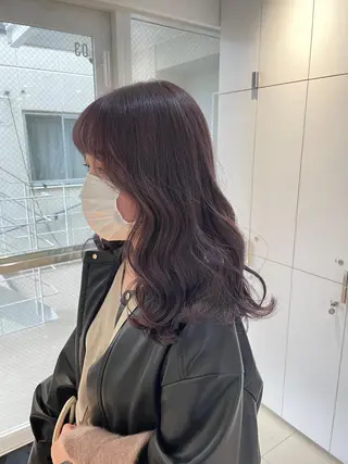 ロング カラー ヘアアレンジ 艶髪✨寒色カラー✨ 翁長孝輔のヘアスタイル