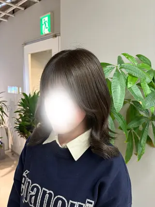 ミディアム カラー 【pyxis】 ひなのヘアスタイル