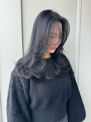 ロング カラー 髪質改善 赤み消しカラー山本のヘアスタイル