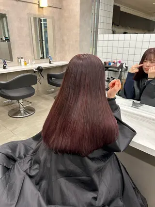 カラー 透明感ベージュ🤎 ナチュラルレイヤーのヘアスタイル