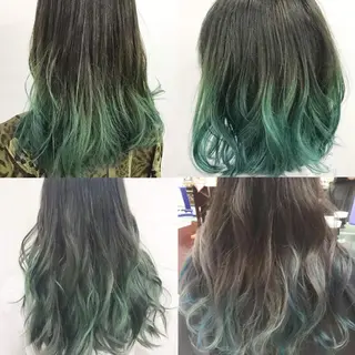 セミロング カラー パーマ ヘアアレンジ メンズ 神山 昌子のヘアスタイル