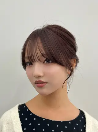 ミディアム ヘアアレンジ レイヤーカット顔周り /アレンジ伊藤彪真のヘアスタイル