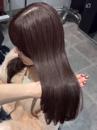ロング カラー 🩵福岡ブリーチなし レイヤー/紫音🩵のヘアスタイル