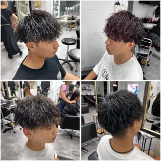 パーマ メンズ 笹江 瑞穂のヘアスタイル