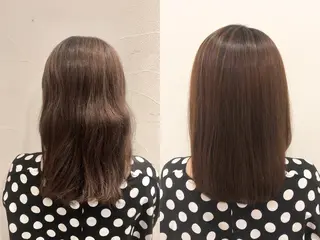 セミロング 菊池 栄里奈のヘアスタイル