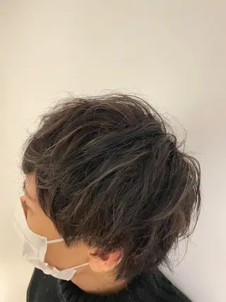メンズ 表参道ミディアム レイヤー山岸季生のヘアスタイル