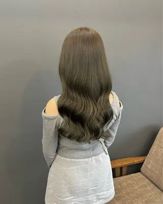 ロング カラー 暗髪とオリーブ🌿 渡辺拓人のヘアスタイル